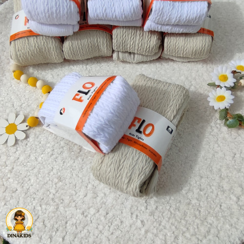 جوراب شلواری دخترونه مدل گندمی کفی دار