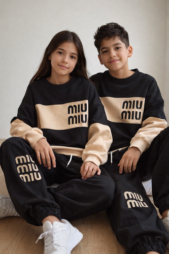 ست بلوز و شلواررینگی با شلوار بگ اسپورت ست خواهربرادری